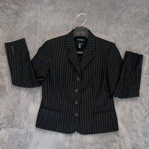 Ralph Lauren Black Wool Blazer